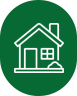 Residential house icon